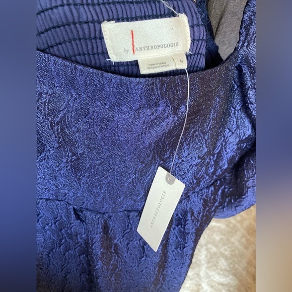 NWT Anthropologie Romantic Dress Puff Sleeve Cottagecore Wedding Date Spring - Picture 9 of 9